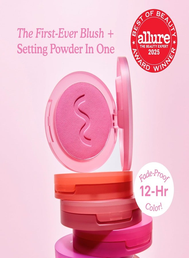 TOWER 28 GetSet™ Matte Powder Blush - Samo Spritzer, Setting + Blurring Rosy Mauve Blush - Image 2